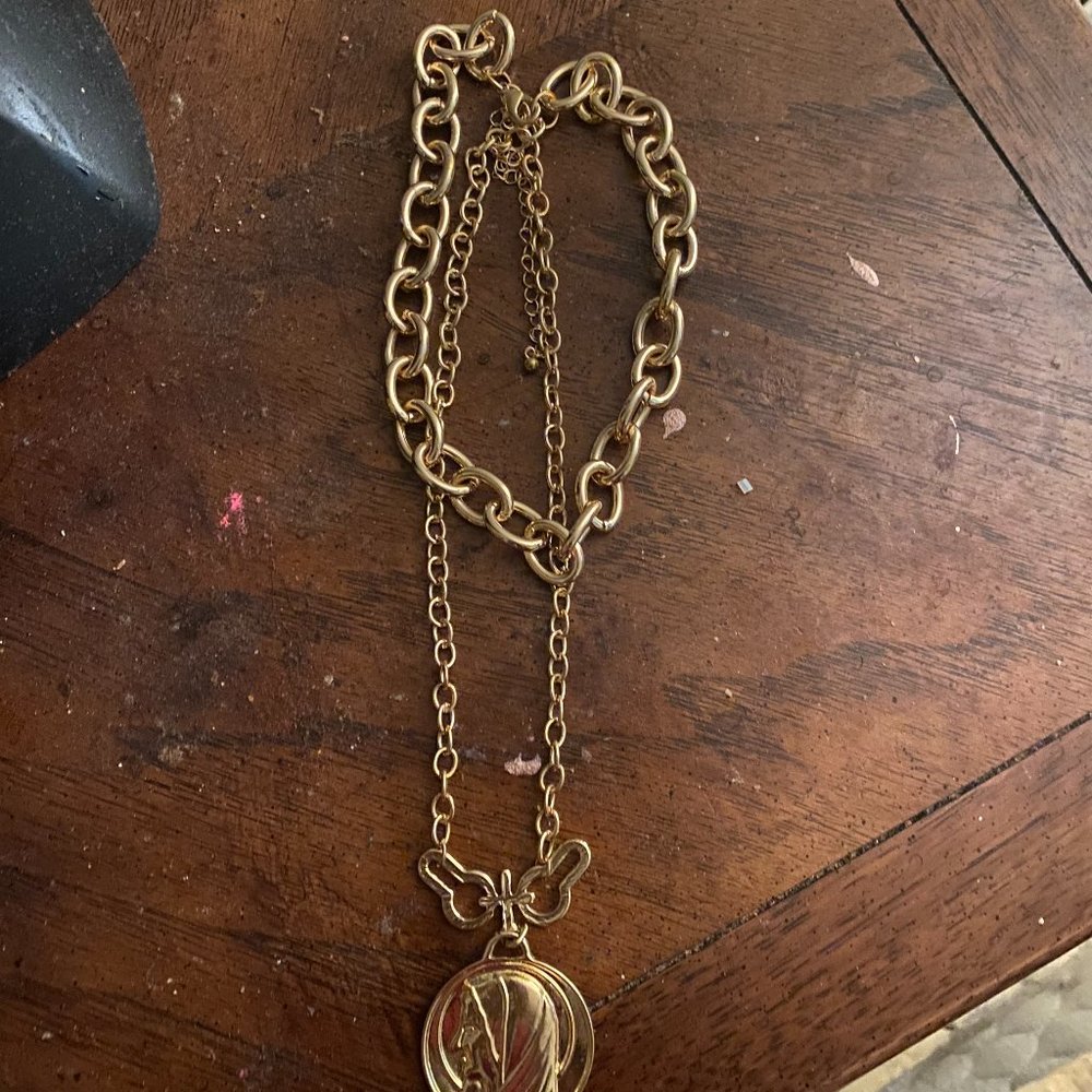 gold necklace